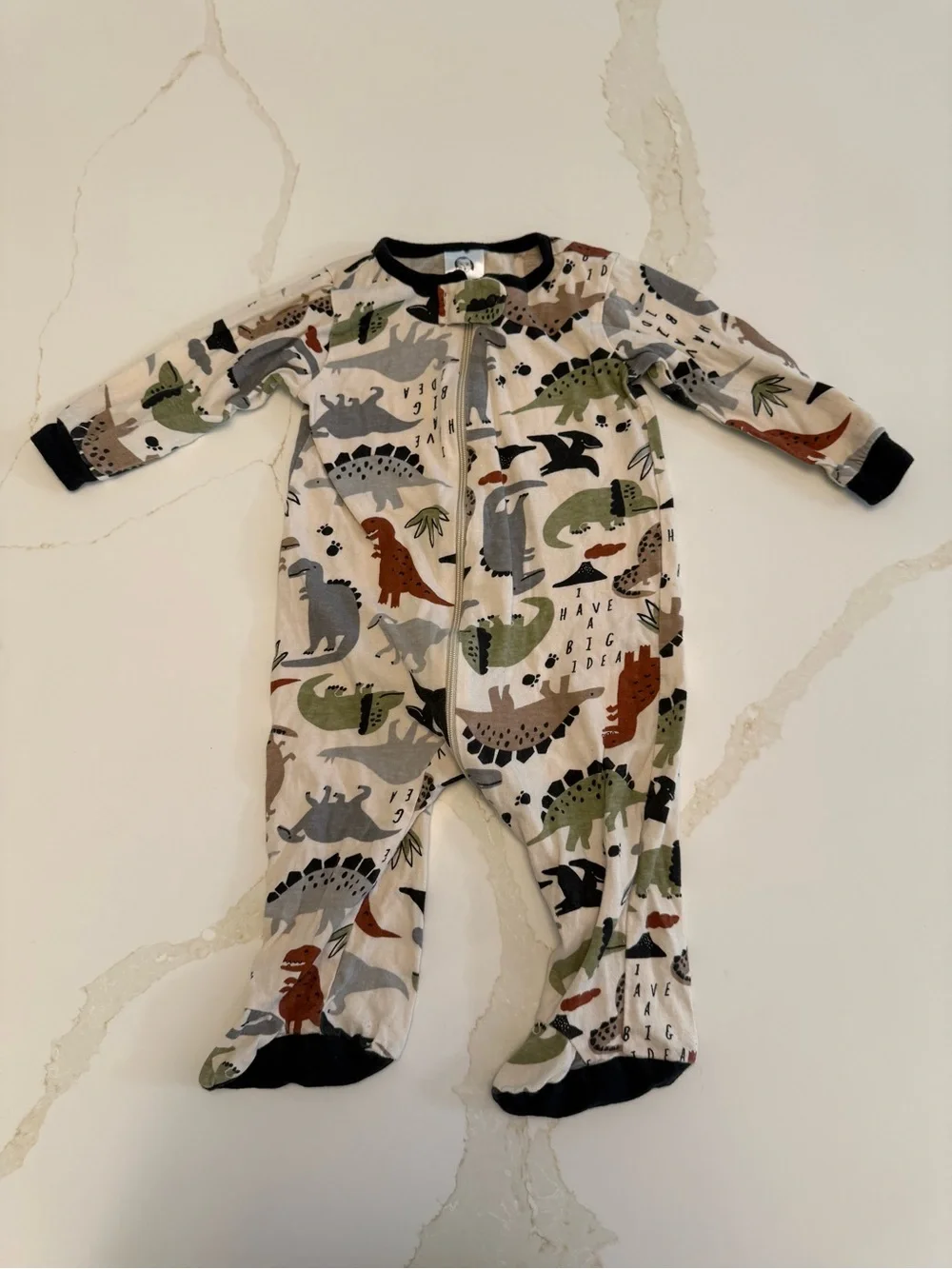 Baby Boy 3-6 Month Clothing Bundle | Carter’s Converse Dinosaur Sleepers
